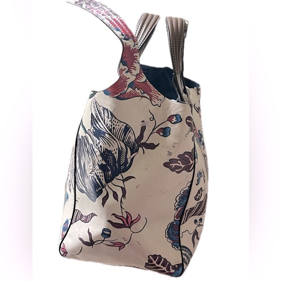 Tory Burch New York Rory Printed Mini Tote - Multi Happy Times W/Pouch - Picture 11 of 15